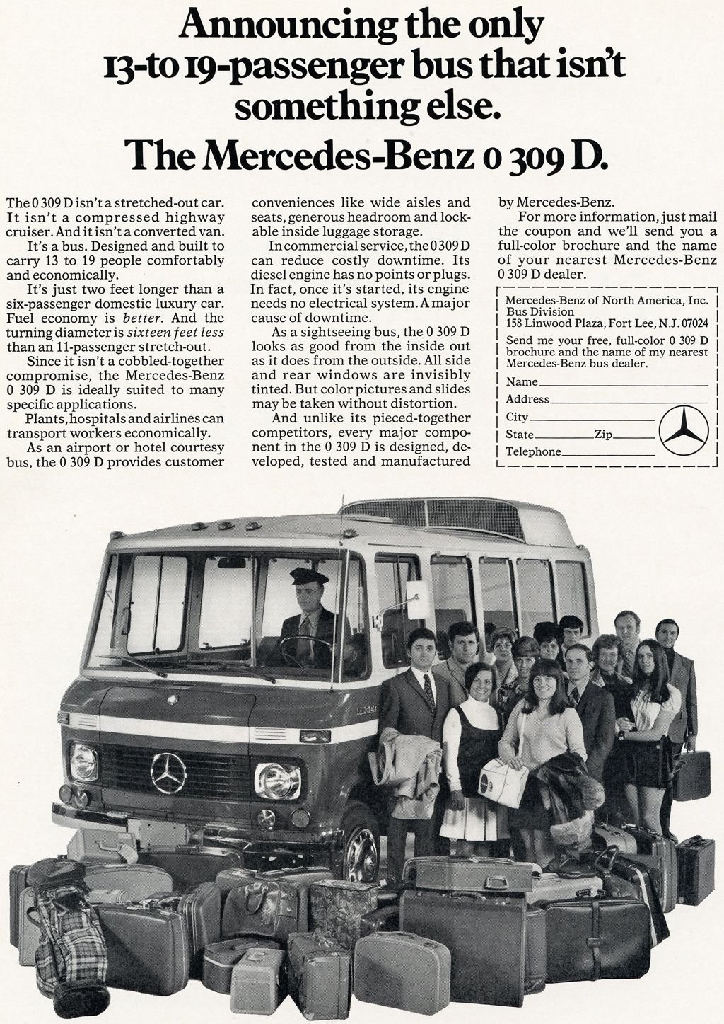 1975 Mercedes 0309D bus